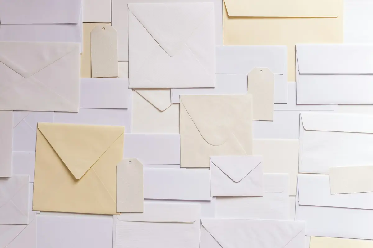 A pile of envelopes